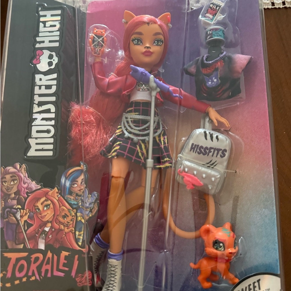 Monster High Red and Orange Doll with Accessories
